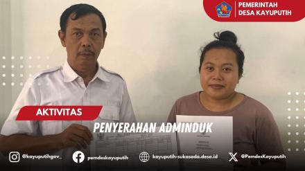 PENYERAHAN ADMINDUK